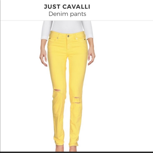 Cavalli yellow jeans - Picture 3 of 7